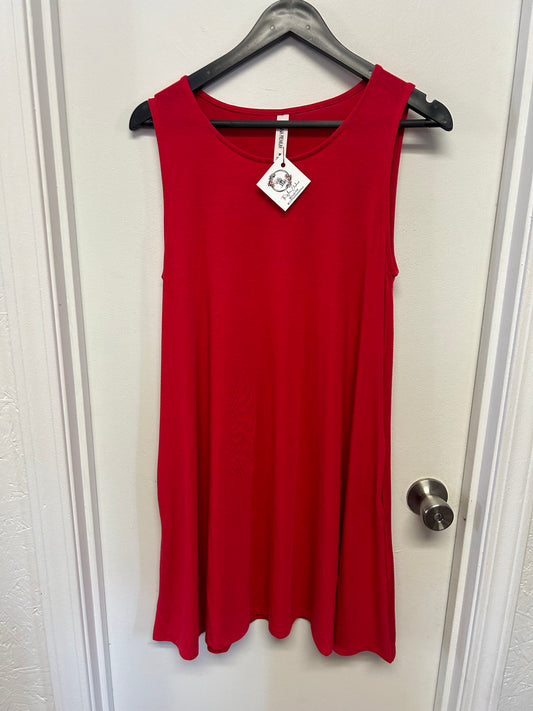 Zenana sleeveless dress with pockets