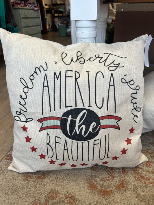 America beautiful pillow