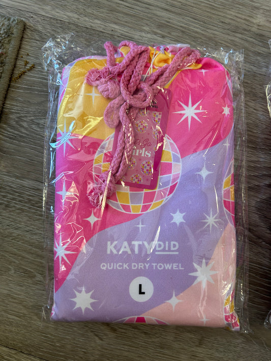 Katydid quick dry beach towels with matching carry bag