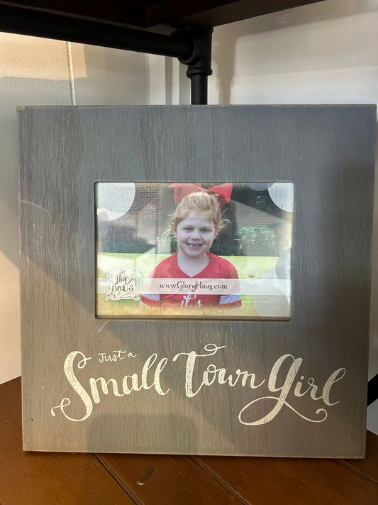 Small town girl photo frame